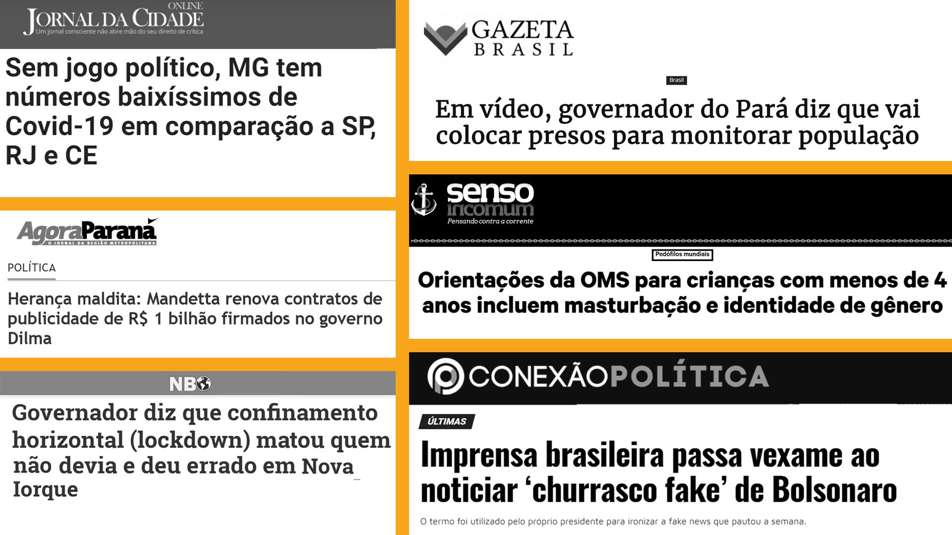 O - Divulgando os sites falsos e anônimos do Brasil