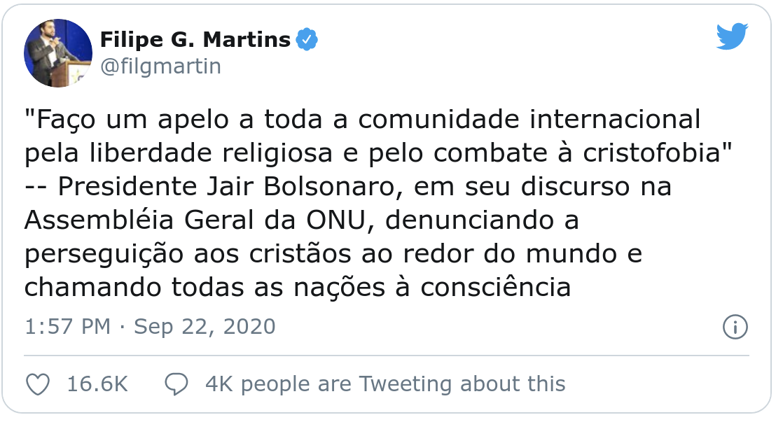 Tá rolando uma discussão maluca no Twitter. De acordo com o Tweet