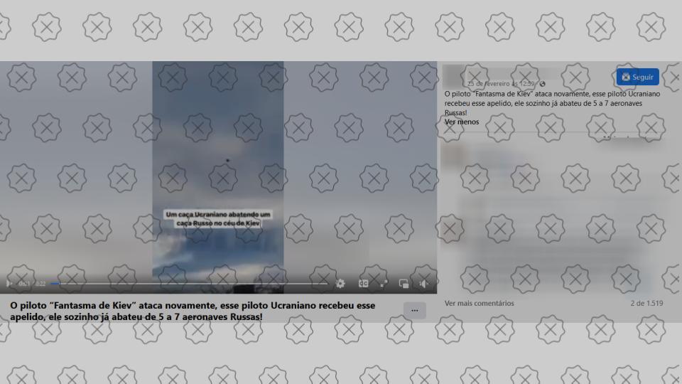 Vídeo mostra simulação de confronto aéreo