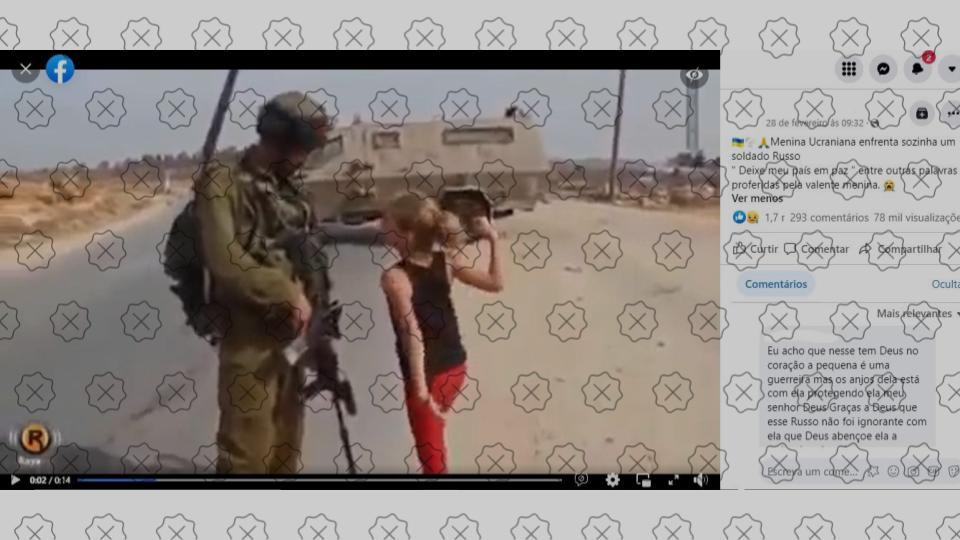 Vídeo gravado na Palestina divulgado como se fosse na Ucrânia