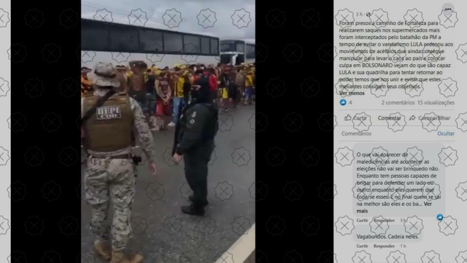 Polícia revista torcedores do Sport antes do jogo contra Fortaleza