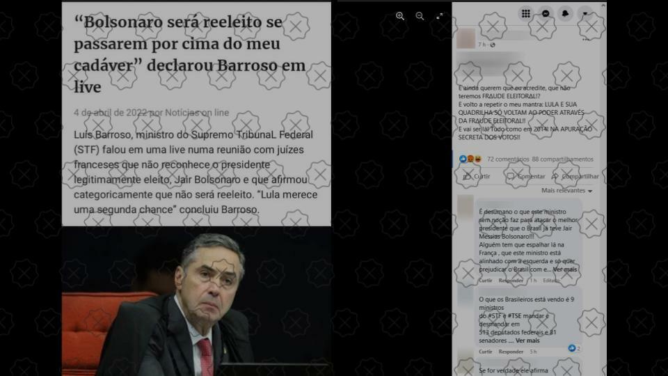 Blog apócrifo difunde alegações falsas atribuídas a Luís Roberto Barroso