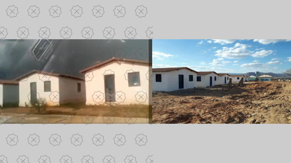Primeiras casas construídas pelo governo do RN, em 2016