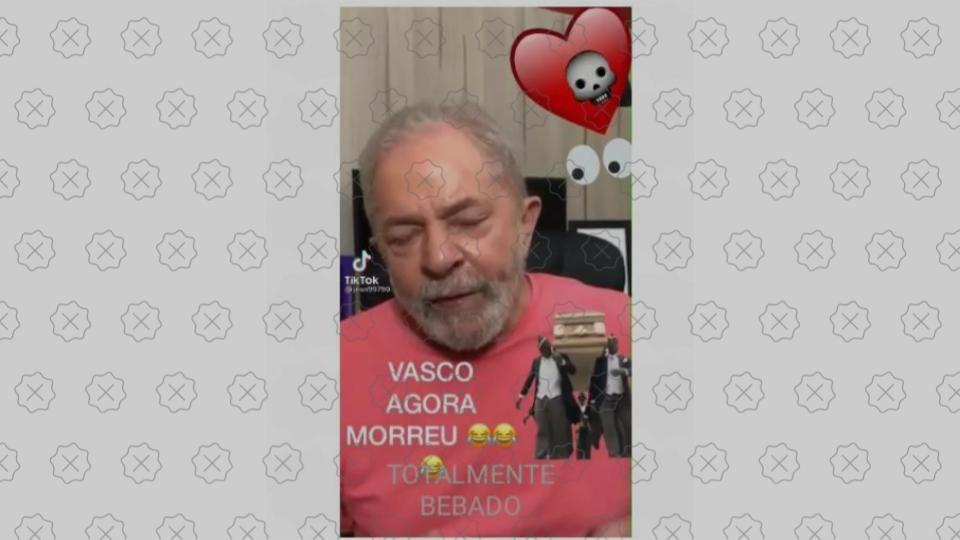 Postagem engana ao afirmar que Lula estava bêbado em vídeo com velocidade reduzida
