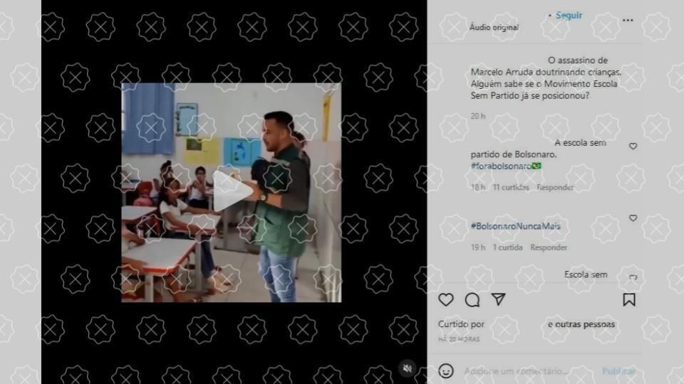 Vereador que fala de política para crianças é identificado falsamente como assassino de petista em Foz do Iguaçu