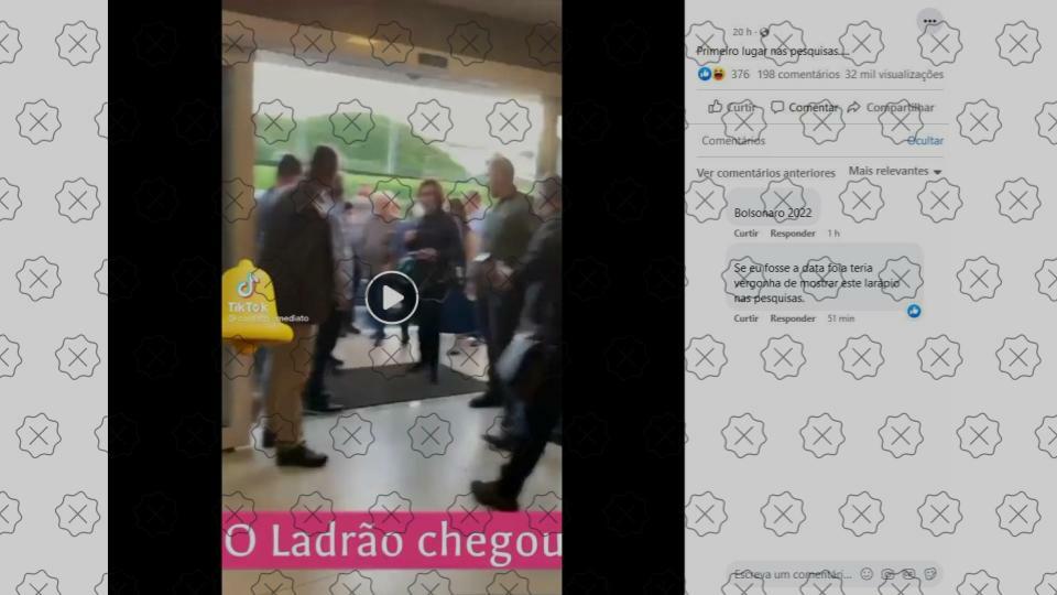 Vídeo que mostra Lula sendo xingado ao chegar em hotel é editado