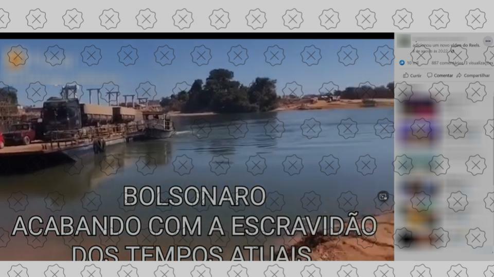Homem engana ao dizer que ponte sobre rio das Mortes em MT é obra de Bolsonaro