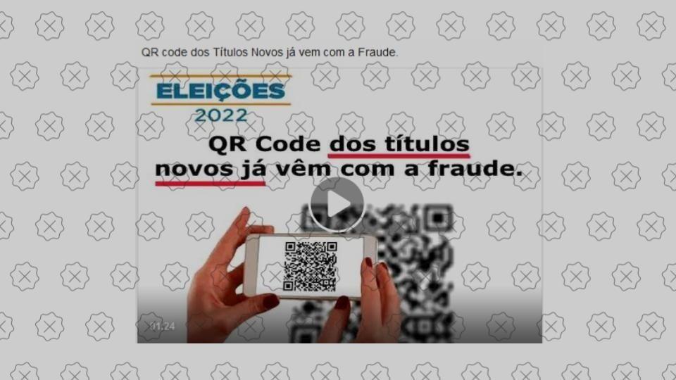 Áudio engana ao dizer que QR Code contabiliza votos para Lula automaticamente