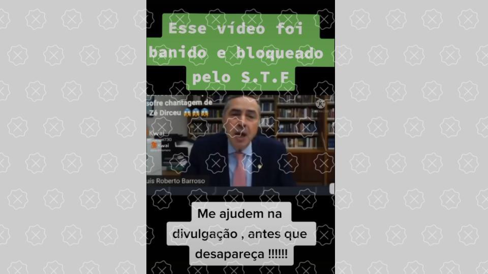 Segundo vídeo utilizado nas peças edita fala de Barroso para sugerir que ele teria confessado participar de orgias
