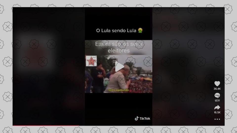 Vídeo de Lula é editado para esconder a palavra “não”