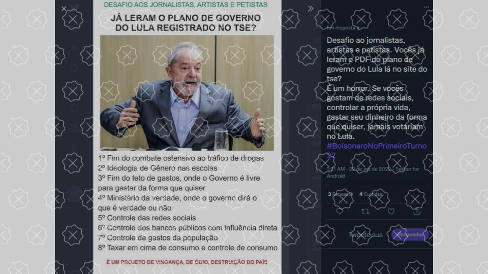 Lista traz falsas promessas de governo de Lula