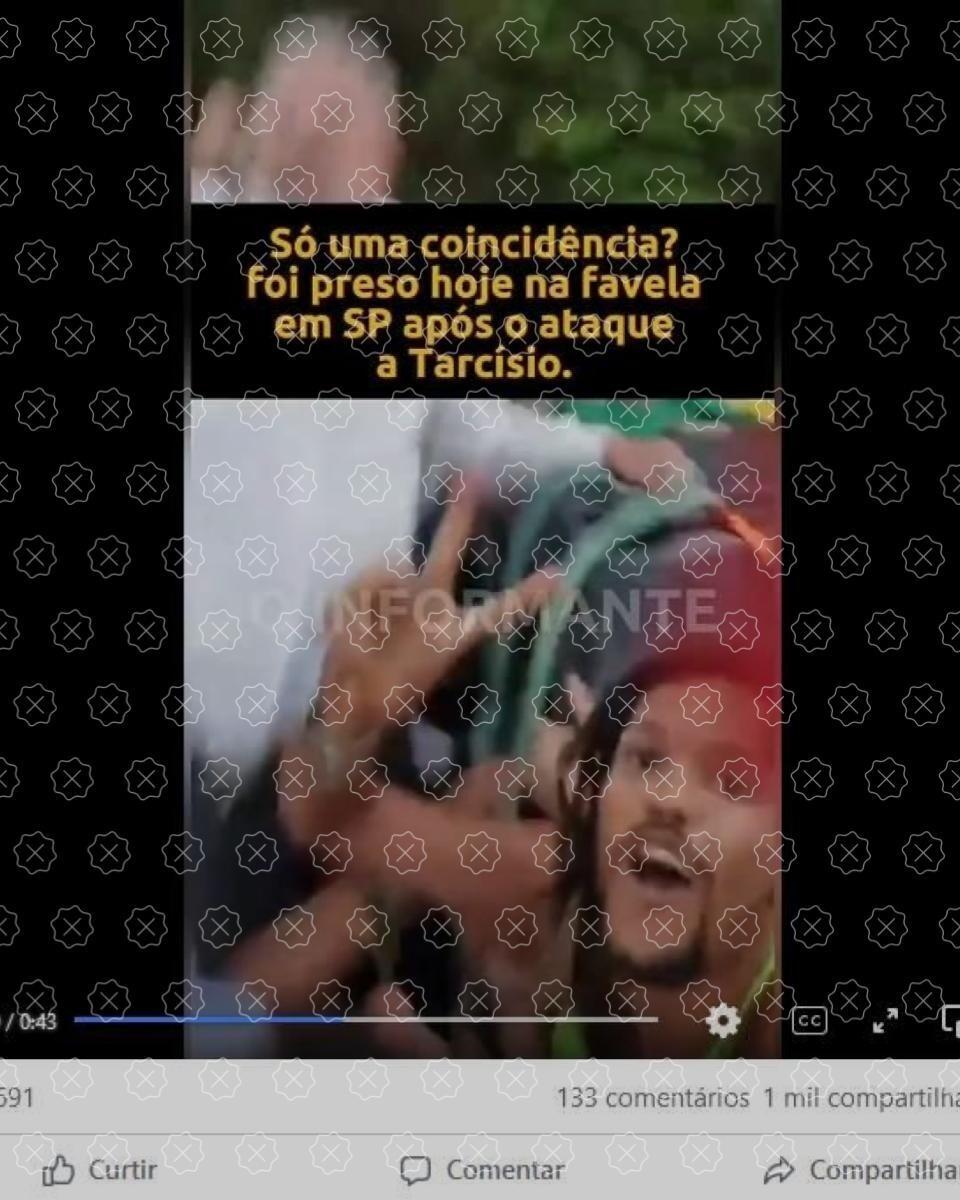 Homem que aparece em vídeo com Lula não é suspeito de ter participado de tiroteio