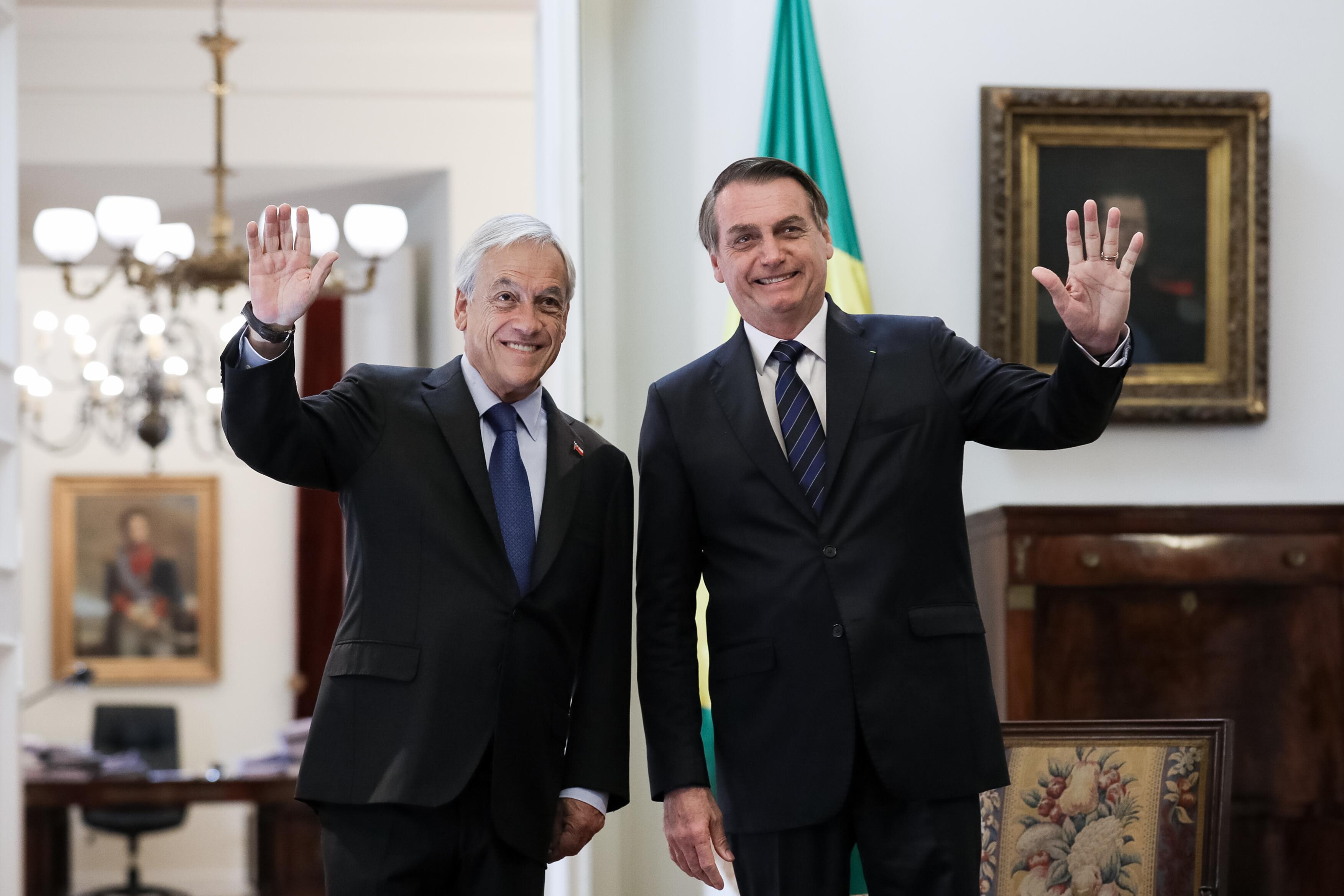 Presidente da República, Jair Bolsonaro durante Reunião Bilateral com Presidente do Chile, Sebastián Piñera, em 23 de março de 2019. Foto: Marcos Corrêa/PR 