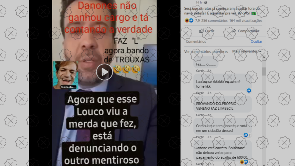 Posts cortam vídeo de Janones para sugerir que deputado denunciou que Lula quer acabar com o Auxílio Brasil