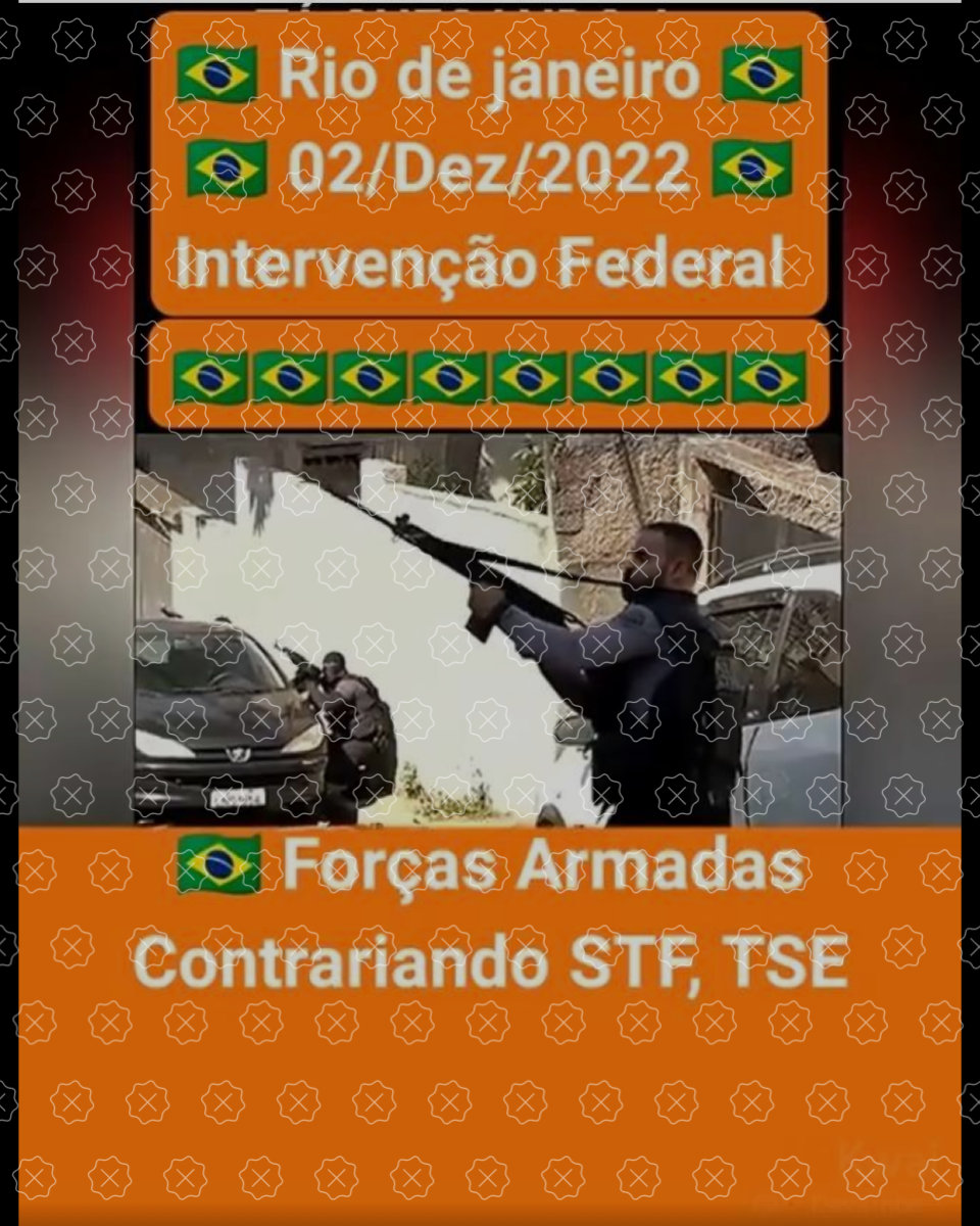 Publicações usam vídeo de intervenção em 2018 no Rio de Janeiro para sugerir que militares estão agindo contra o STF