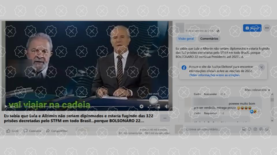 Posts difundem reportagem da TV Record para alegar que passaporte de Lula foi apreendido após as eleições de 2022, o que não aconteceu; reportagem é de 2018