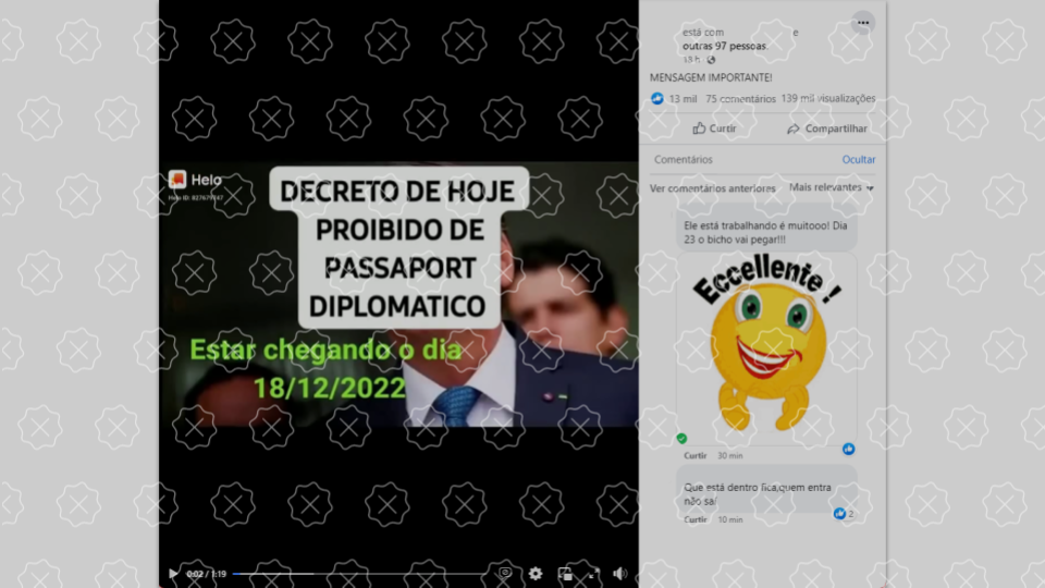 Áudio que circula nas redes engana ao afirmar que Bolsonaro proibiu passaporte diplomático e cidadania a políticos