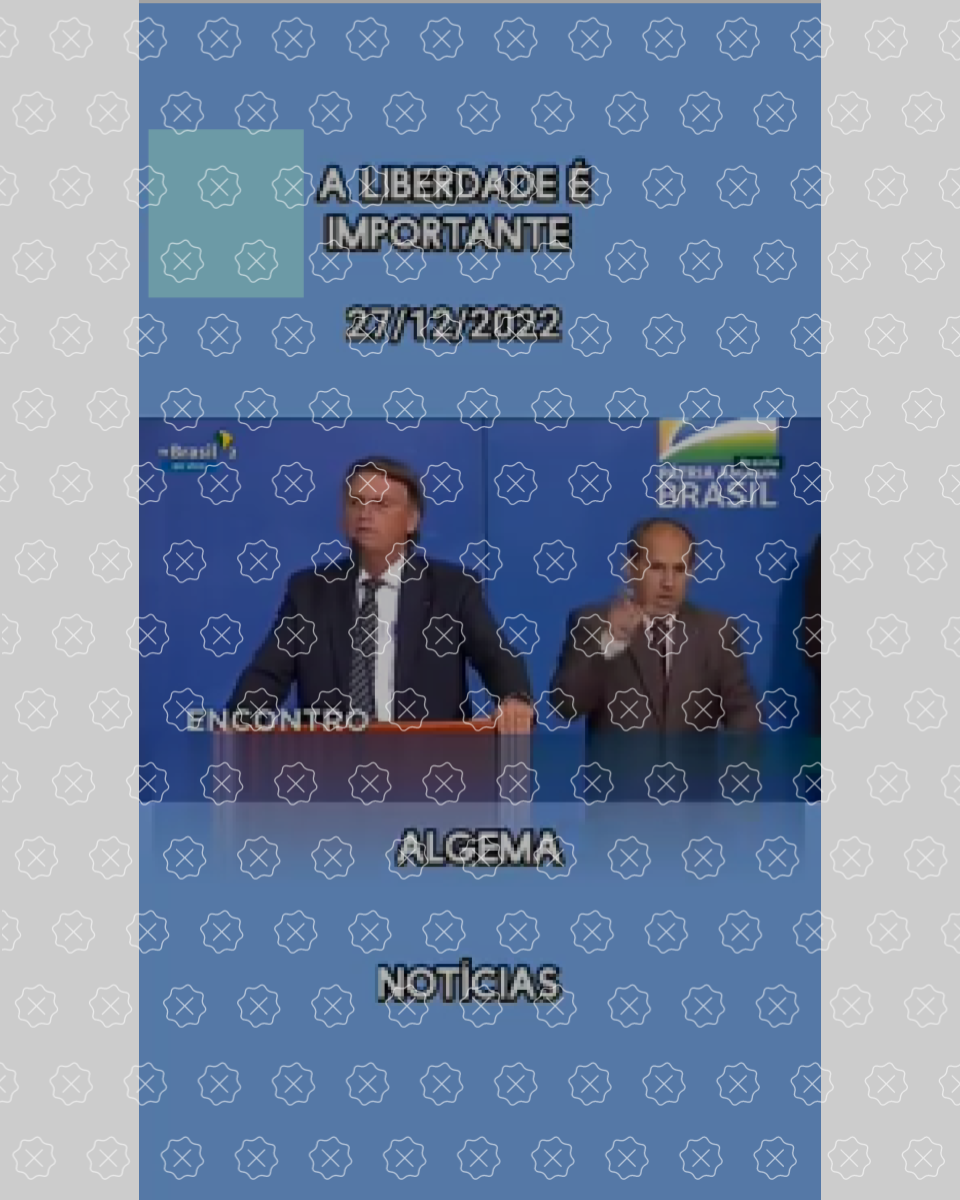 Reprodução de publicação enganosa que alterou a data original do discurso do presidente Jair Bolsonaro