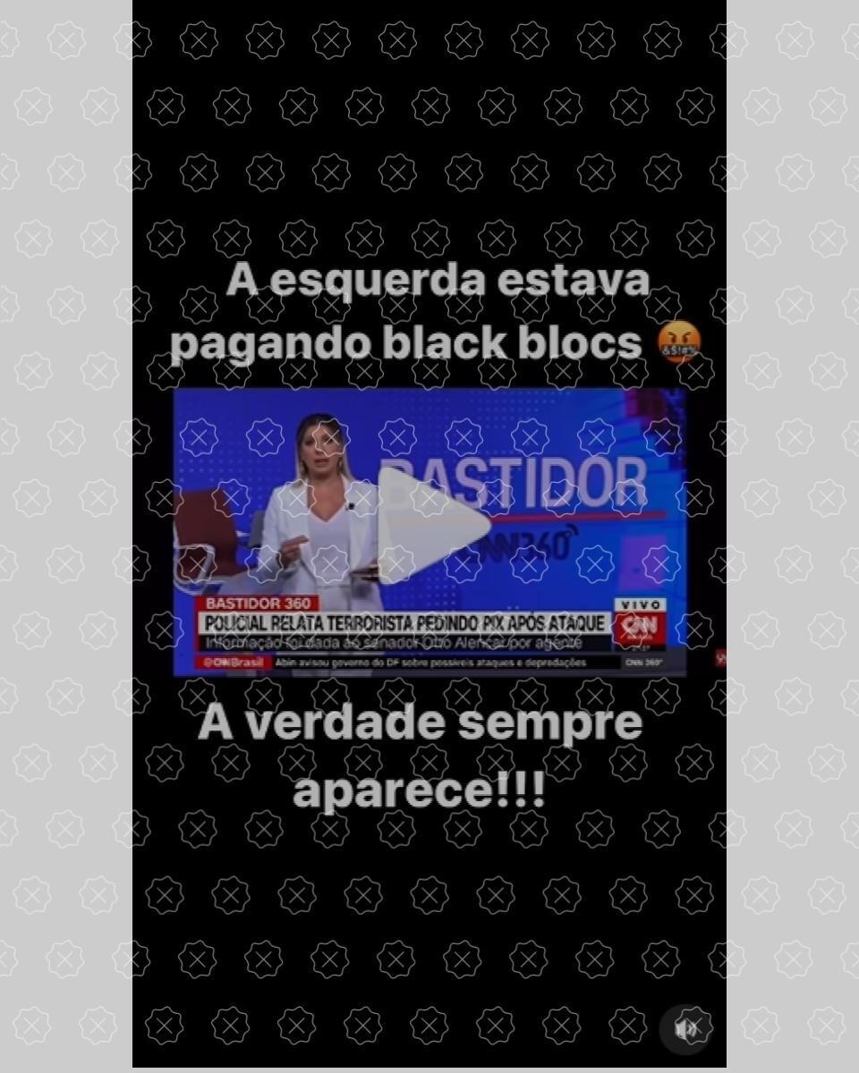 Posts tiram de contexto trecho da CNN Brasil para alegar que esquerda pagou black blocs para vandalizar Brasília, o que não foi mencionado pela emissora
