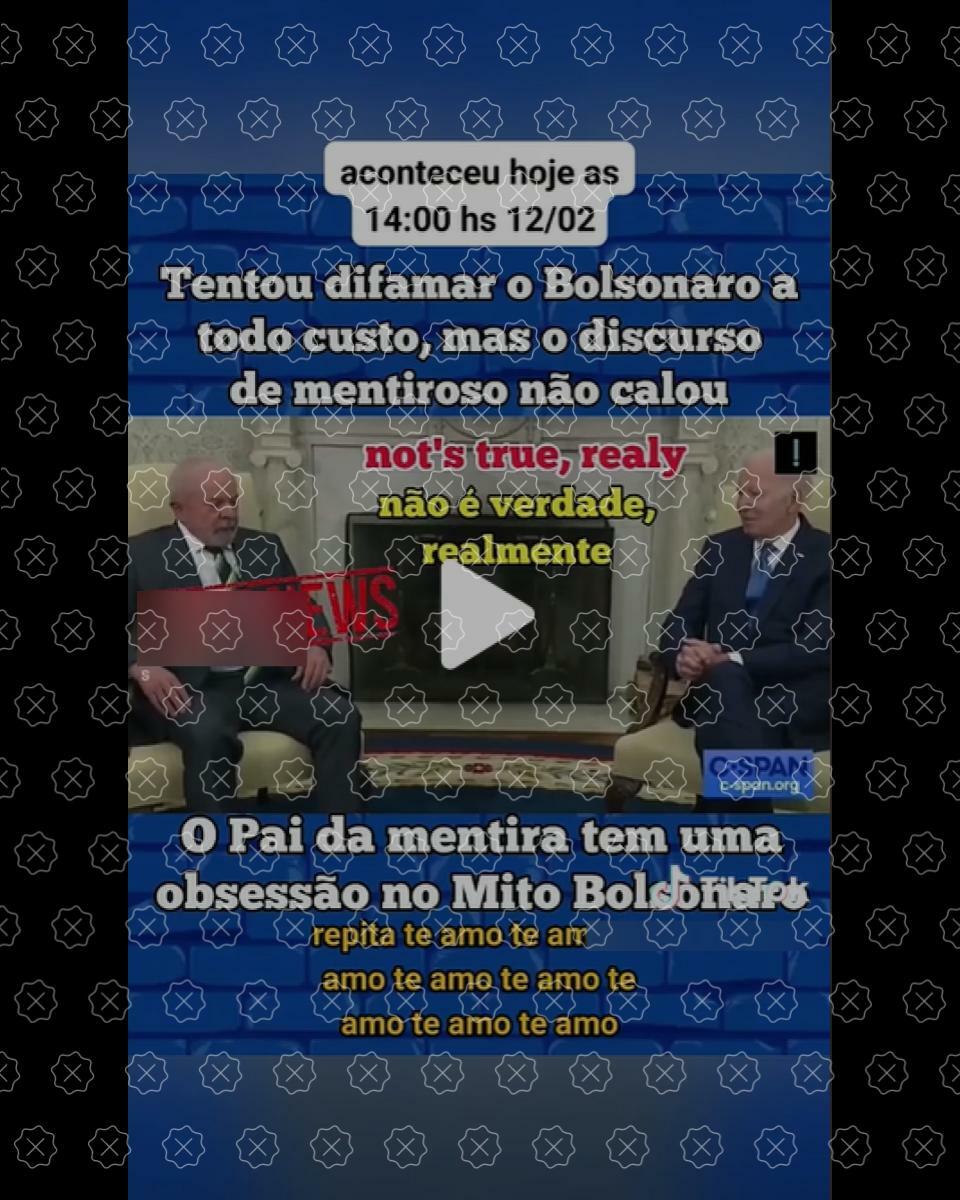 Lula não foi chamado de mentiroso por Joe Biden ao tecer críticas ao ex-presidente Jair Bolsonaro, como é alegado em vídeo difundido nas redes sociais.