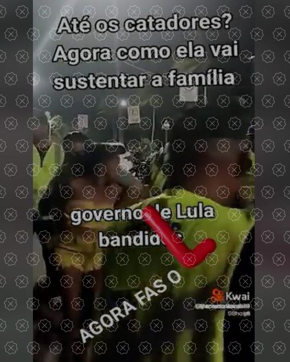 Posts atribuem falsamente ao governo Lula a responsabilidade por ação contra catadora de recicláveis em João Pessoa; repressão foi feita por agentes municipais