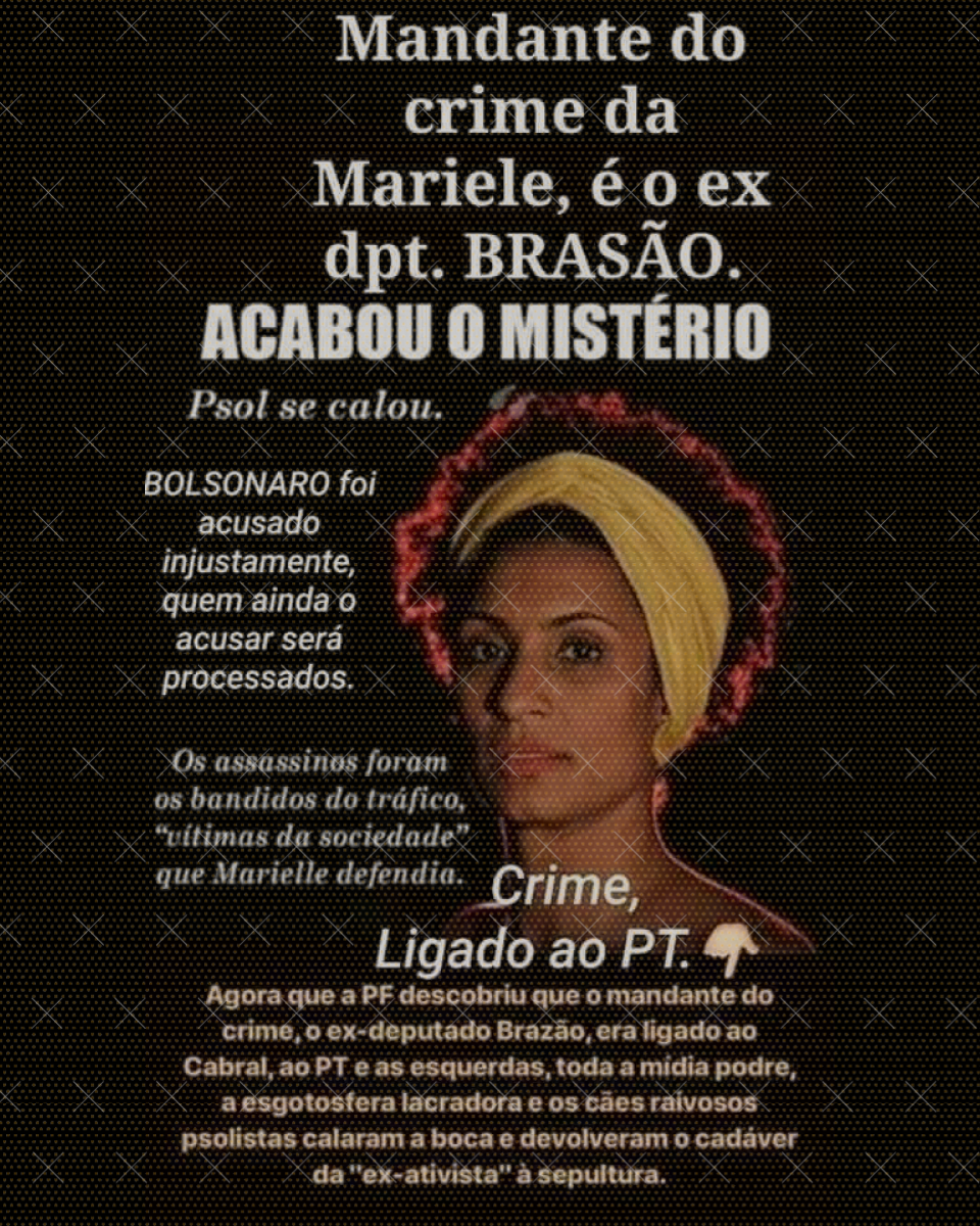 Imagem mente ao dizer que descobriram que mandante do assassinato de Marielle era ligado ao crime organizado carioca