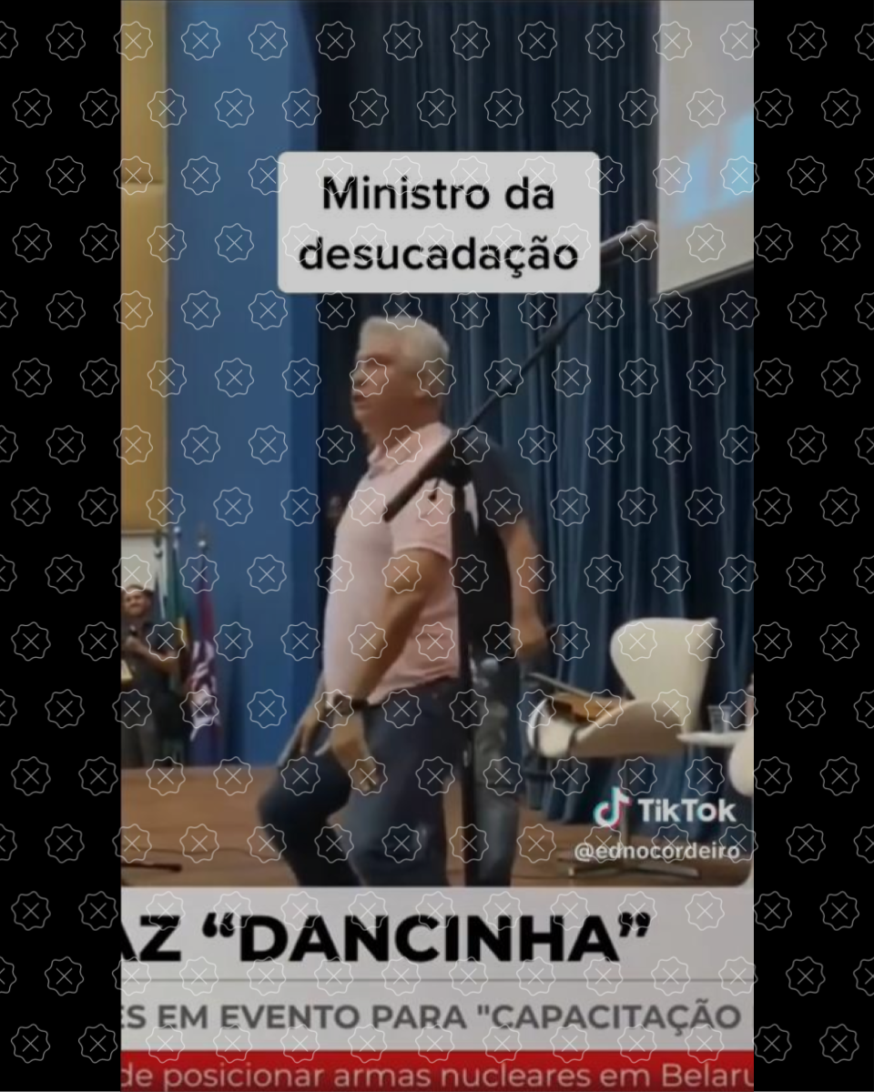 Vídeo de vereador de Salvador dançando circula como se mostrasse o ministro Camilo Santana