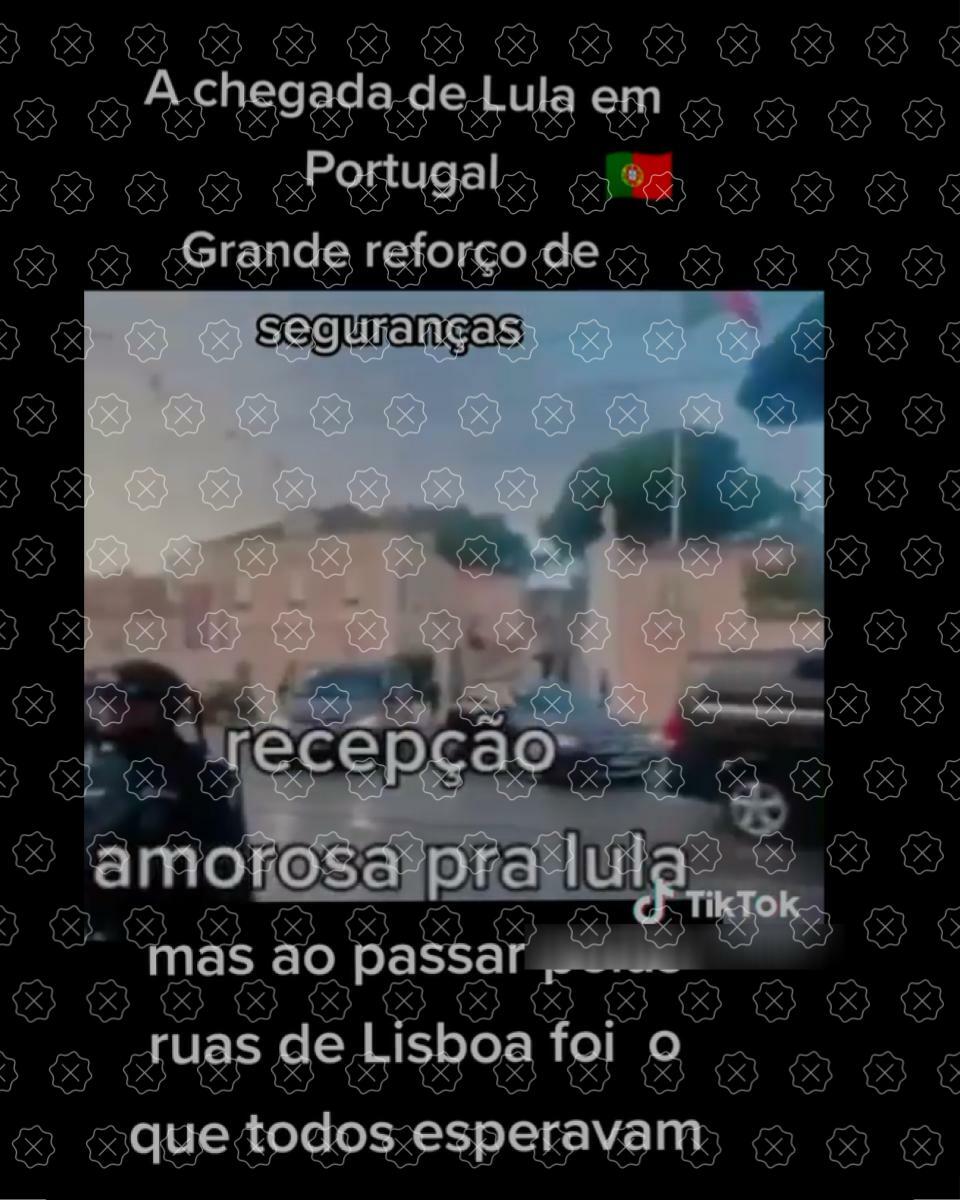Posts compartilham vídeo de manifestação contra Lula ocorrida em novembro de 2022 para sugerir que presidente foi hostilizado em visita recente a Portugal