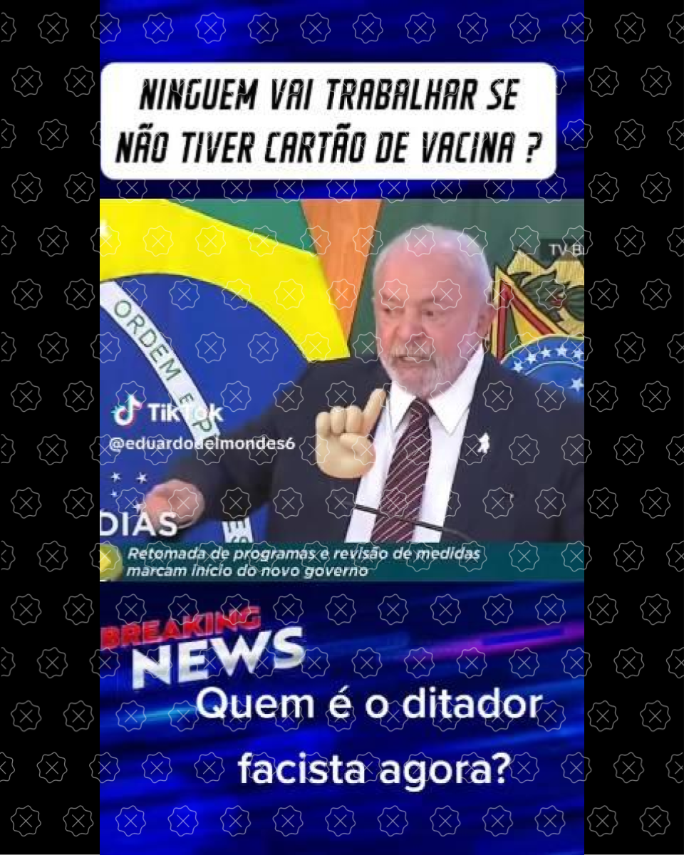 Vídeo de discurso de Lula é editado para afirmar que governo exigirá comprovante de vacinação para todos os trabalhadores do país