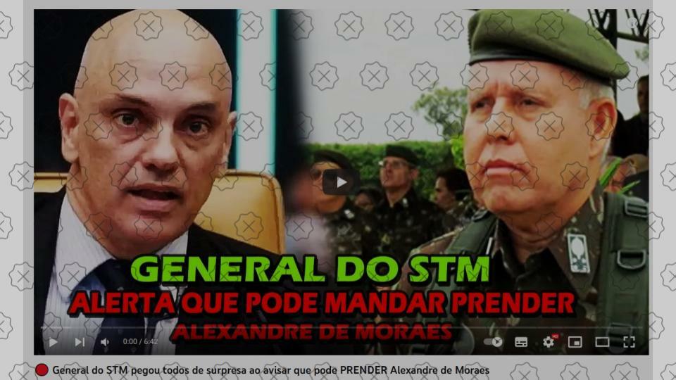Posts enganam ao alegar que general denunciou esquema de propina ao STM envolvendo comandante do Exército e o ministros do STF