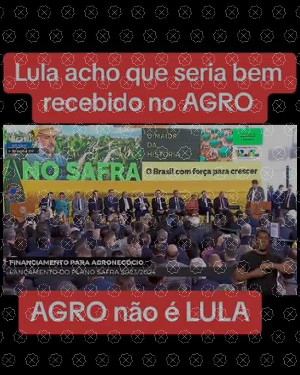 Posts difundem vídeo editado para fazer crer que Lula foi chamado de ladrão e cachaceiro durante cerimônia de lançamento do Plano Safra 2023/2024