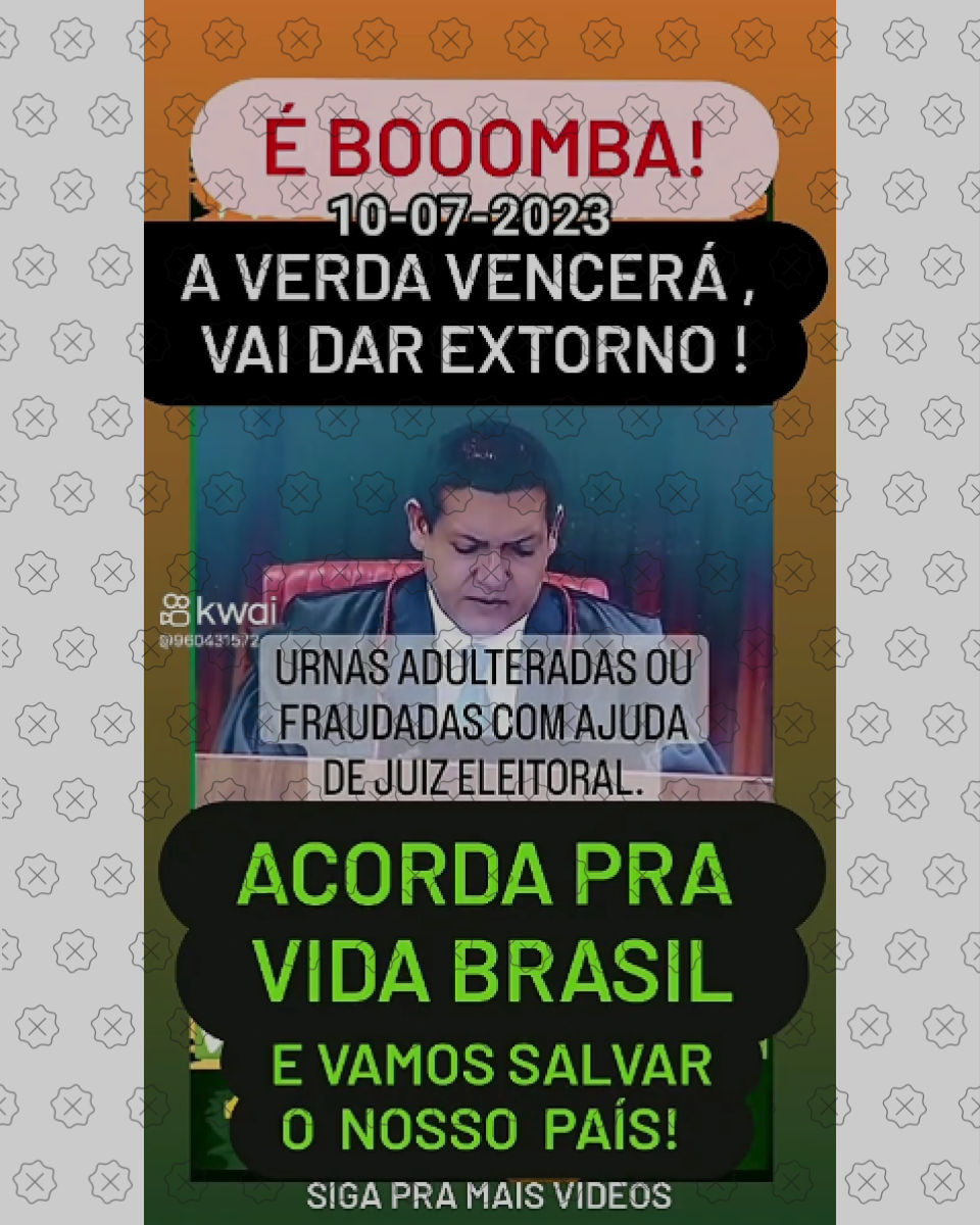 Print de vídeo mostra Nunes Marques com legenda Urnas adulteradas ou fraudadas com ajuda de juiz eleitoral