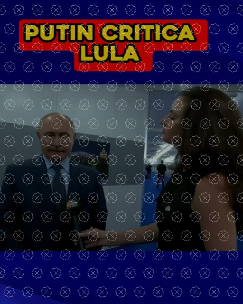 Posts compartilham entrevista concedida por Vladimir Putin em 2021 à emissora americana CNBC acompanhada de legenda que sugere que russo teria criticado Lula