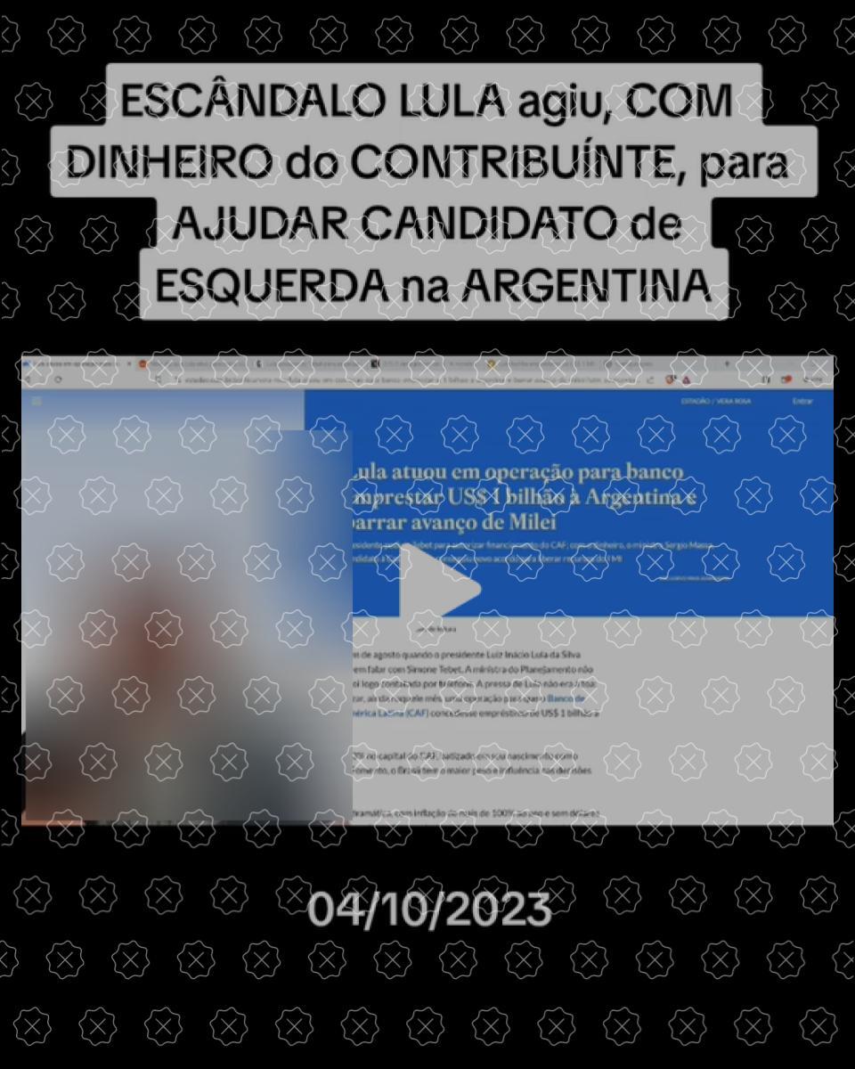 Em vídeo, homem compartilha manchete do Estadão e engana ao dizer que CAF emprestou dinheiro à Argentina com garantias do Brasil
