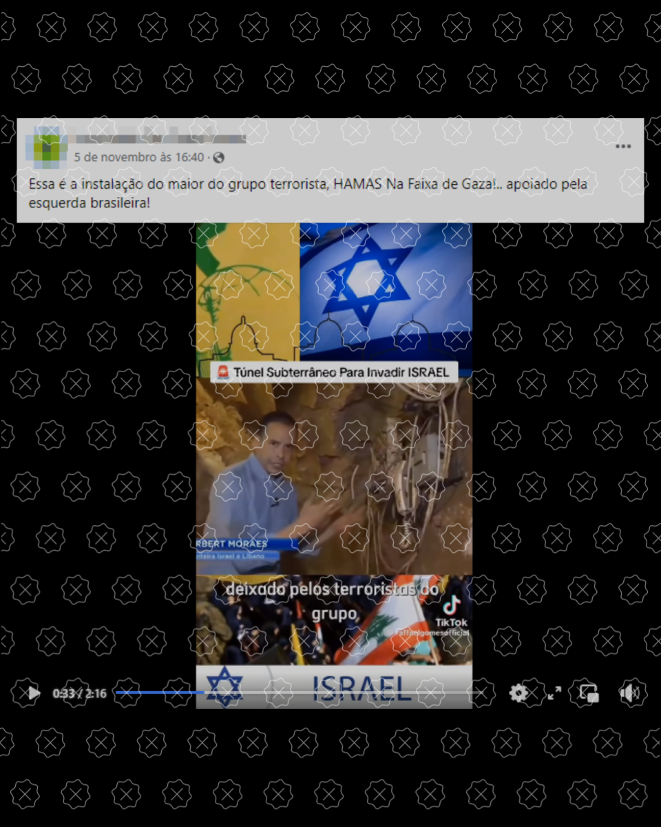 Publicação tira de contexto reportagem publicada em 2019 sobre túneis escavados pelo Hezbollah na fronteira de Israel com Líbano 