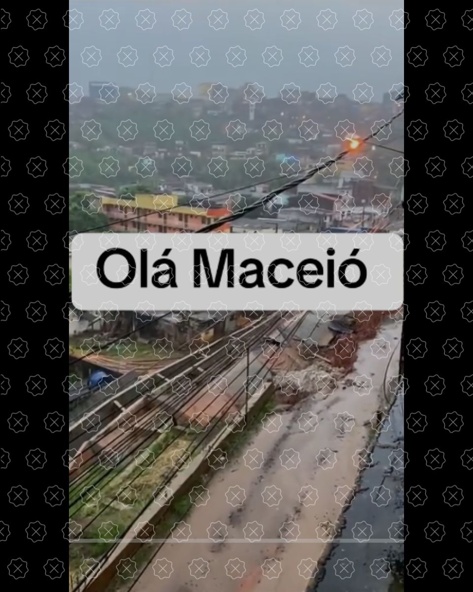 Vídeo de barragem desabando circula no TikTok com a legenda ‘Olá Maceió’