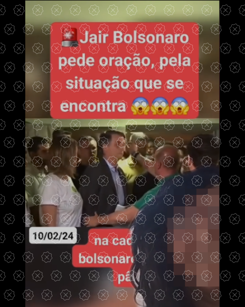  Vídeo de 2018 em que Bolsonaro pede por ‘sabedoria’ para ‘continuar jornada’ circula como se fosse recente