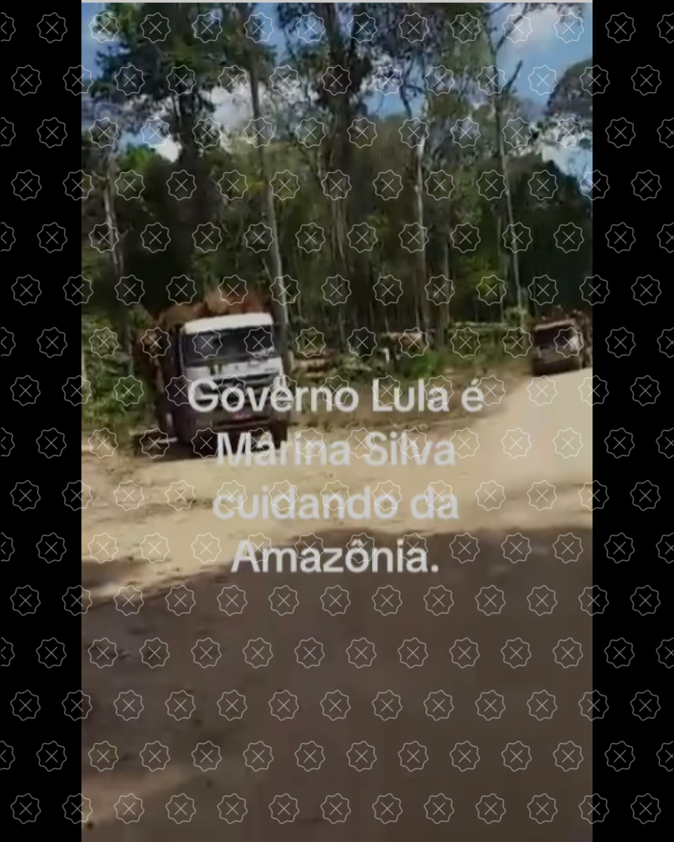 Vídeo de 2019 que mostra caminhões carregados com toras de madeira circula como se fosse recente