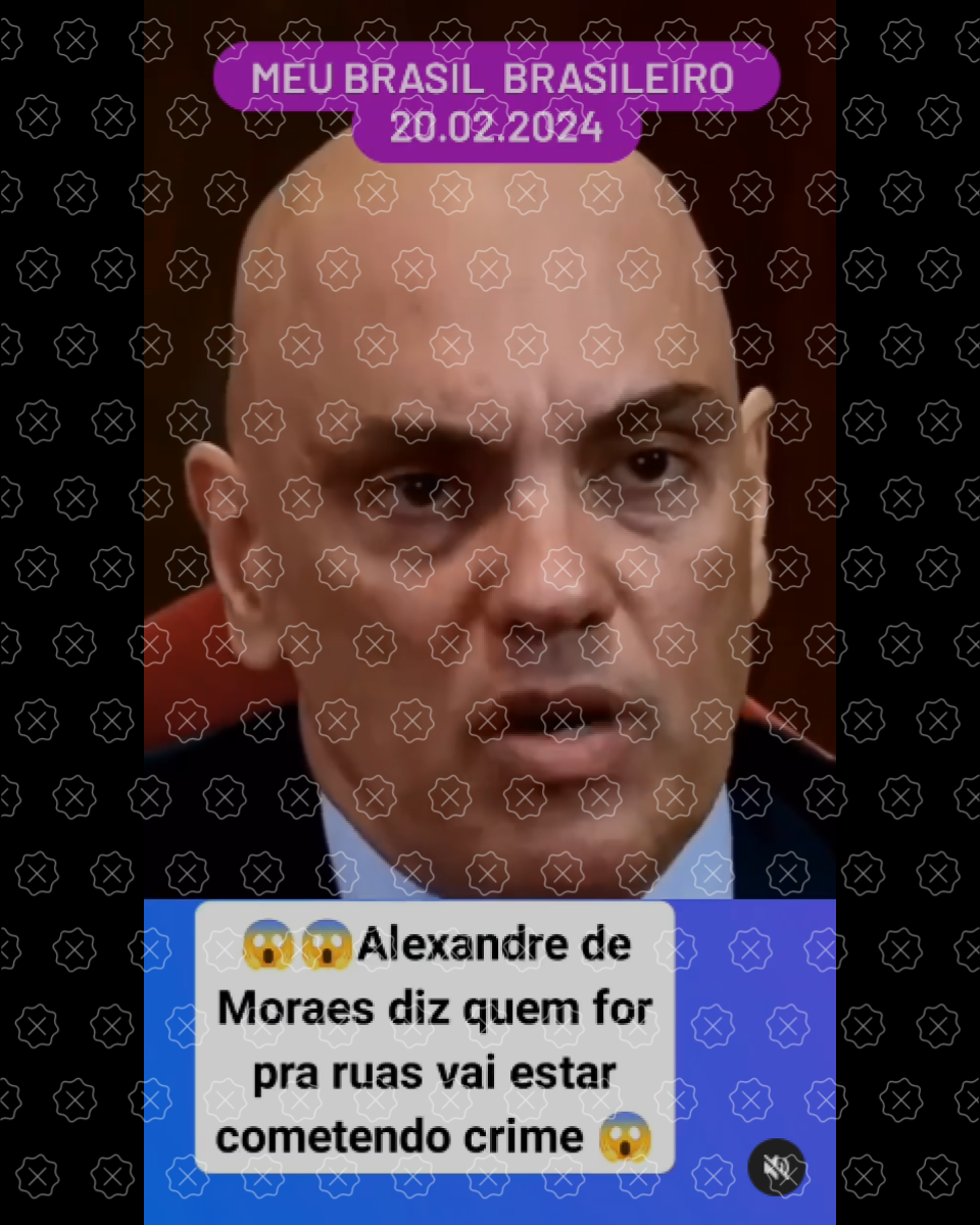 Entrevista de Moraes circula com data falsa para sugerir que ele estaria falando de manifestantes do dia 25 de fevereiro