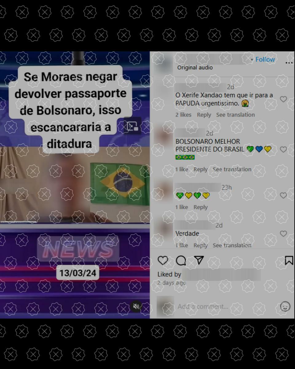 Em vídeo compartilhado nas redes sociais, homem engana ao afirmar que o confisco do passaporte de Bolsonaro foi uma medida inédita tomada pela PF contra ex-presidentes, o que é falso.