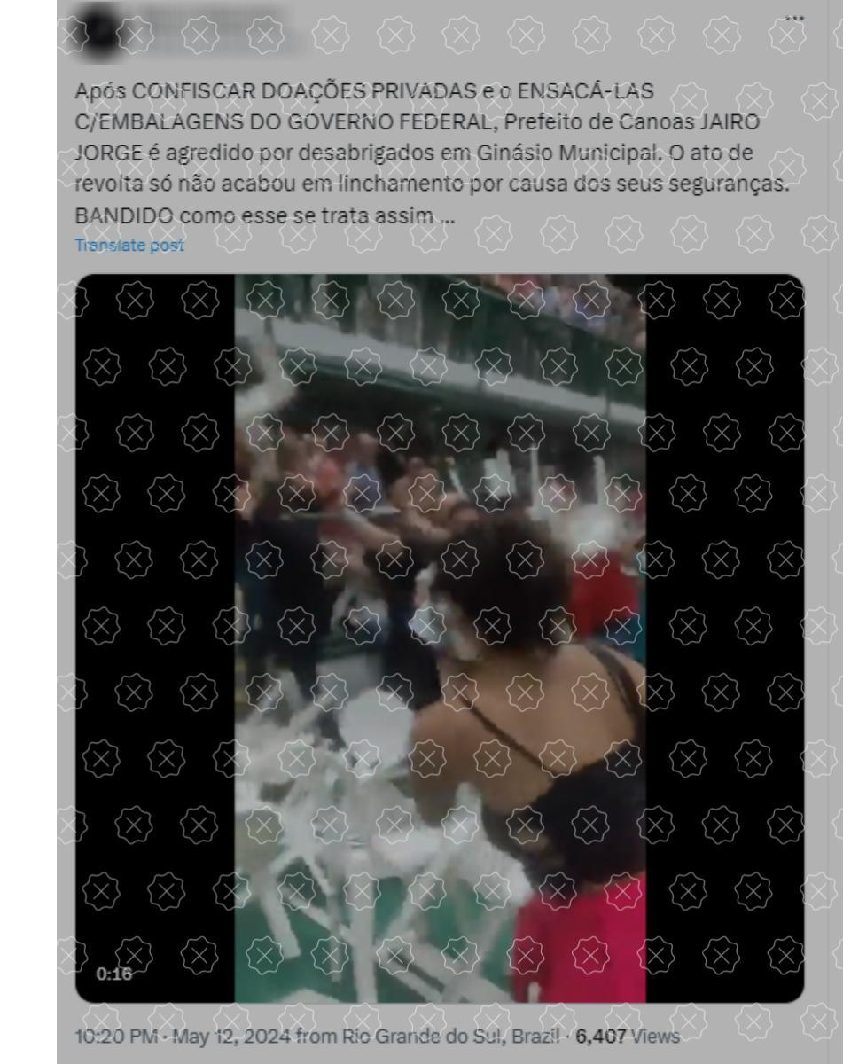 Posts difundem confusão no Ceará envolvendo professores e sindicalistas como se fosse agressão contra o prefeito de Canoas, Jairo Jorge (PSD)