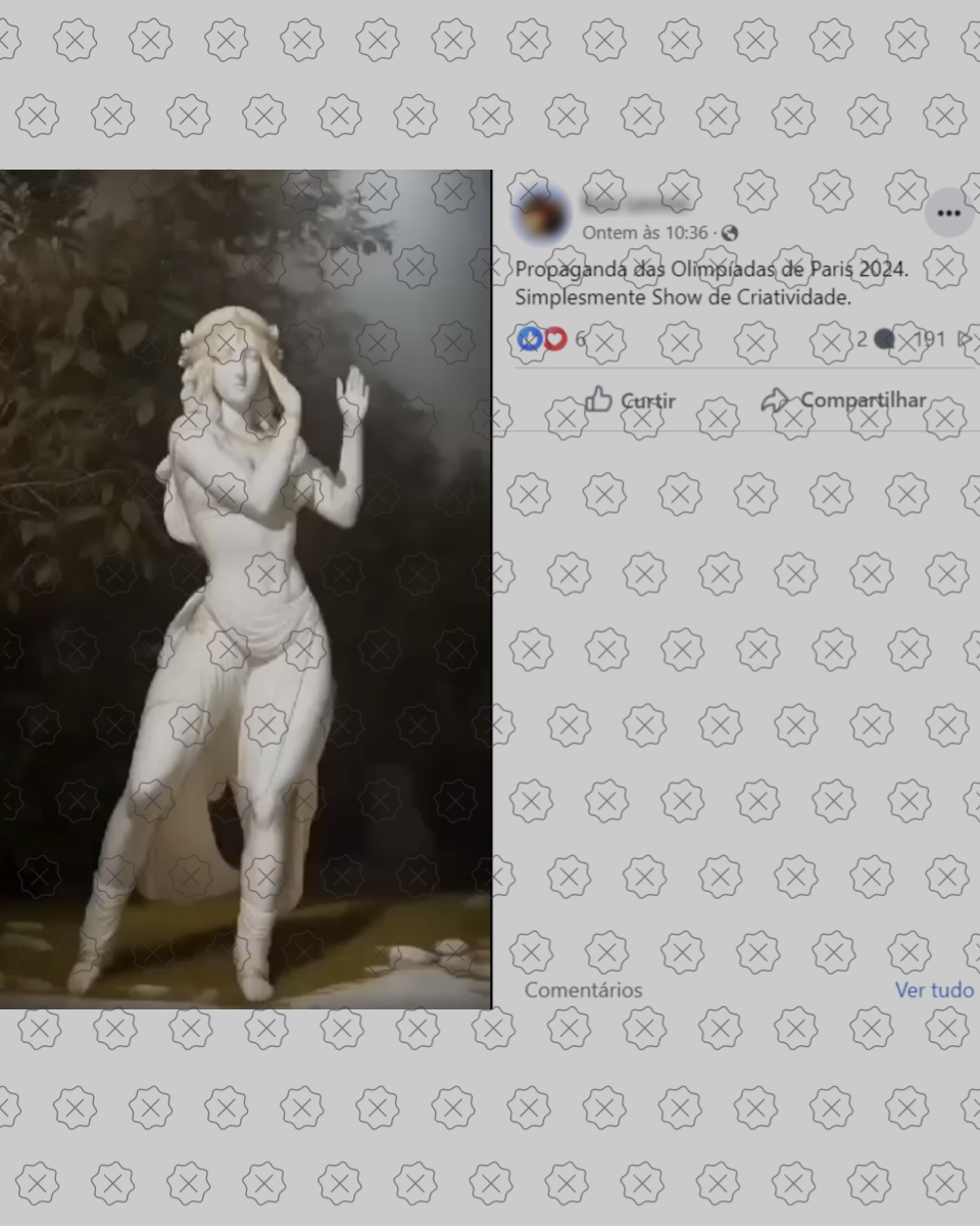 Posts compartilham vídeos feitos por IA como se fossem propaganda oficial das Olimpíadas de Paris.
