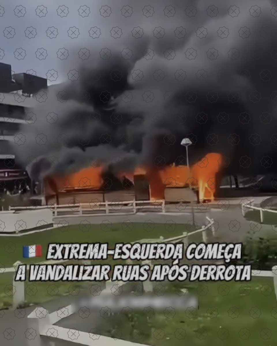 Posts utilizam vídeo antigo para afirmar que manifestantes de esquerda teriam incendiado prédio por conta do resultado das eleições.