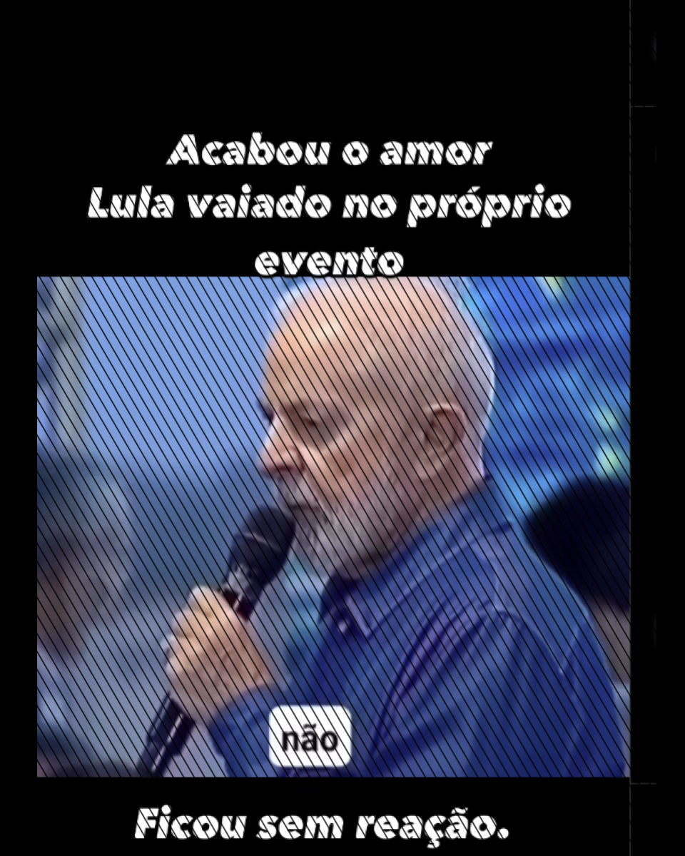 Publicações usam trecho fora de contexto e editado com legendas falsas para fazer crer que Lula foi vaiado e aconselhado a deixar o palco durante um evento