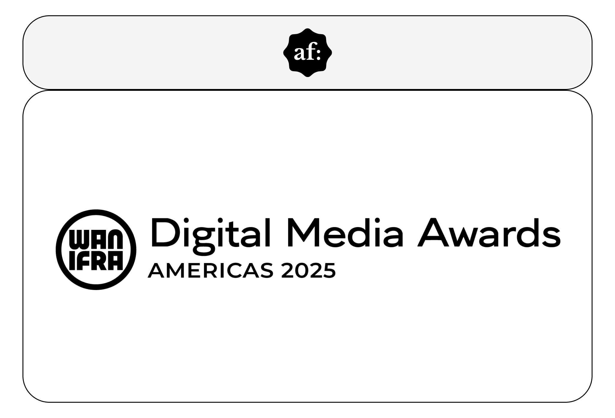 Logotopo do Digital Media Awards Américas 2025