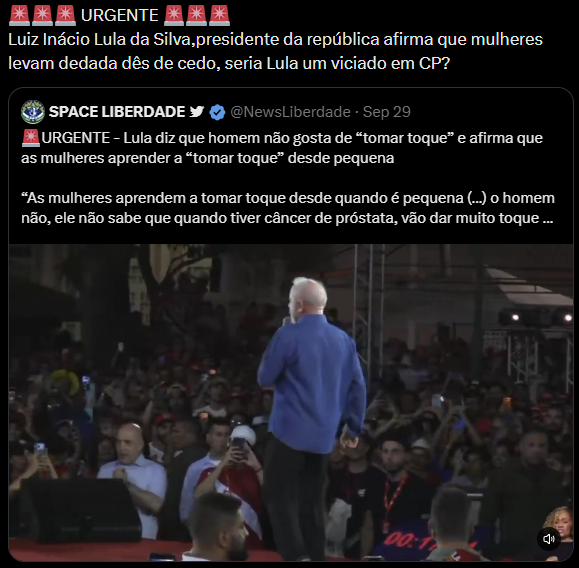 Como uma rede extremista no X articulou a falsa associação de Lula à pedofilia