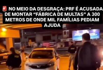 PRF não multou motoristas de carros danificados por granizo em SC