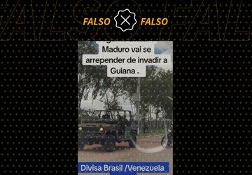Vídeo não mostra comboio do Exército brasileiro na fronteira com a Venezuela