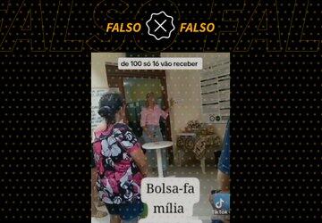 Governo não determinou que só 16 de cada 100 beneficiários receberão o Bolsa Família