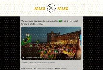 Vídeo em que pessoas cantam hino em Lisboa é de 7 de Setembro, não da véspera do 1º turno